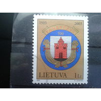 Литва 2003 500 лет г. Паневежис, герб
