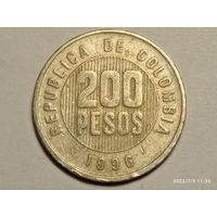 Колумбия 200 песо 1996 года .
