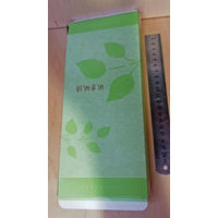 25х121х230 мм. Коробочка картонная подарочная, салатовая, пр-во Япония. Чайная тема