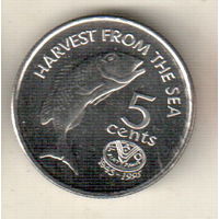 Фиджи 5 цент 1995 ФАО