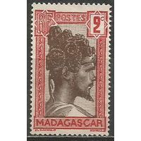 Французский Мадагаскар. Вождь племени. 1930г. Mi#181.