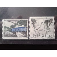 Швеция 1968 Стандарт, канал, корабль и серый журавль Полная серия