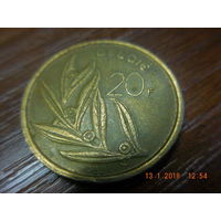 20 франков, Бельгия, 1982 г.