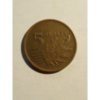 Польша.5 грошей 1992 г.