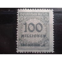 Германия 1923 Стандарт  100 миллионов**