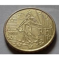 10 евроцентов, Франция 2008 г., AU