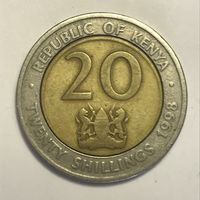 Кения 20 шиллингов, 1998