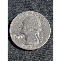 США  25 центов 1965