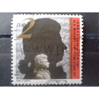 Израиль 1991 Моцарт Михель-4,0 евро гаш