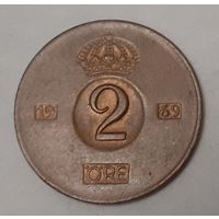 Швеция 2 эре, 1969 (14-4-15)