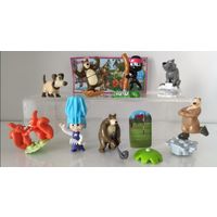 Серия игрушек из киндера Маша и медведь ( Все вкладыши)