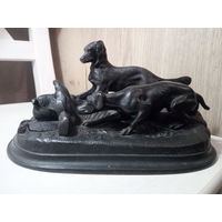 Коллекция Касли-Куса. Чернильница Собаки на стойке. Касли 1959