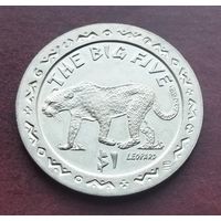 Сьерра-Леоне 1 доллар, 2001 Большая африканская пятёрка - Леопард