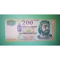 Банкнота 200 форинтов  Венгрия 2002 г.