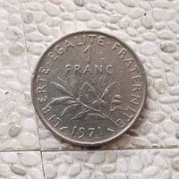 1 франк 1971 года Франция. Пятая Республика.