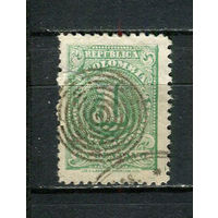 Колумбия - 1904/1905 - Цифры 1С - [Mi.210I] - 1 марка. Гашеная.  (Лот 31DZ)-T5P4