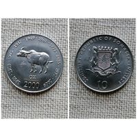 Сомали  10 шиллингов 2000 /Китайский гороскоп - год быка //FA