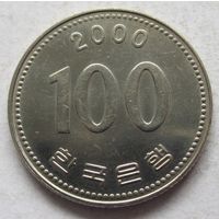 Южная Корея 100 вон 2000 в блеске
