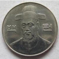 Южная Корея 100 вон 2000 в блеске