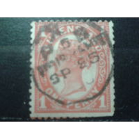 Квинсленд 1897 Королева Виктория 1 пенни