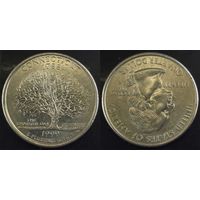 25 центов(квотер) США 1999г P, Коннектикут