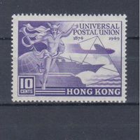 [1727] Британские колонии. Гонконг 1949. 75 лет Всемирному Почтовому союзу. MLH. Кат.12 е.