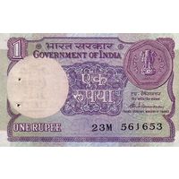 Индия 1 рупия образца 1985 года UNC p78Ab