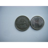 Восточные Карибы 25 центов 1987г.