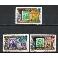 40 лет маркам КНДР 1986 год серия из 3-х марок