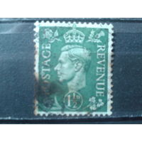 Англия 1951 Король Георг 6  1,5 пенса