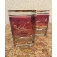 Стакан (бокал) Розовое Поле, стекло. СССР