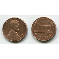 США. 1 цент (1965, XF)