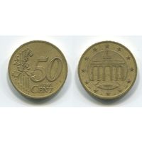 Германия. 50 евроцентов (2002, буква A)