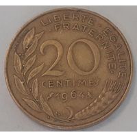 Франция 20 сантимов, 1964 (4-16-34)