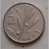 2 лиры 1954 г. Италия