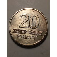 20 центов Литва 1997 год