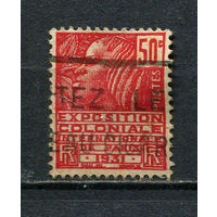 Франция - 1930 - Международная колониальная выставка 50С - (есть надрыв) - [Mi.259] - 1 марка. Гашеная.  (Лот 58EG)-T2P8