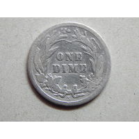 США 10 центов 1907г.