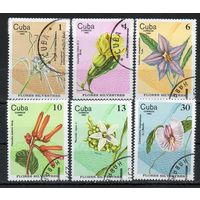 Цветы Флора Куба 1980 год серия из 6 марок