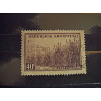 1942 старенькая марочка Аргентины мих 424Х флора (3-2)