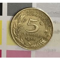 Франция 5 сантимов 1970 D
