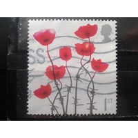 Англия 2006 Цветы, марка из блока