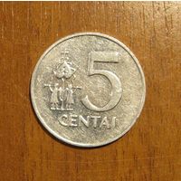 Литва - 5 центов - 1991