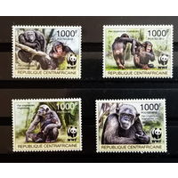 ЦАР  2012  Дикая Фауна  ОХРАНА ПРИРОДЫ WWF MNH