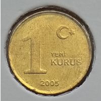 Турция 1 куруш 2005 г. В холдере