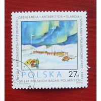 Польша. Полярные исследования. Антарктида. ( 1 марка ) 1982 года. 3-9.