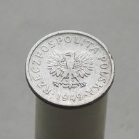 Польша 10 грошей 1949  Алюминий
