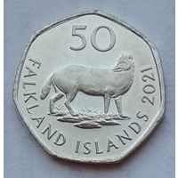Фолклендские острова (Фолкленды) 50 пенсов 2021 г.