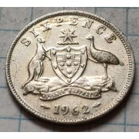 Австралия 6 пенсов, 1962      ( 2-5-7 )