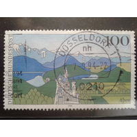 Германия 1994 замок в Альпах Михель-1,0 евро гаш.